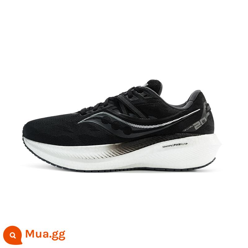 Saucony Saucony mùa hè mới chiến thắng TRIUMPH 20 giày chạy bộ giày thể thao chống sốc giày nam thoáng khí - Đen và Trắng [Phong cách nam] Nên tăng một cỡ