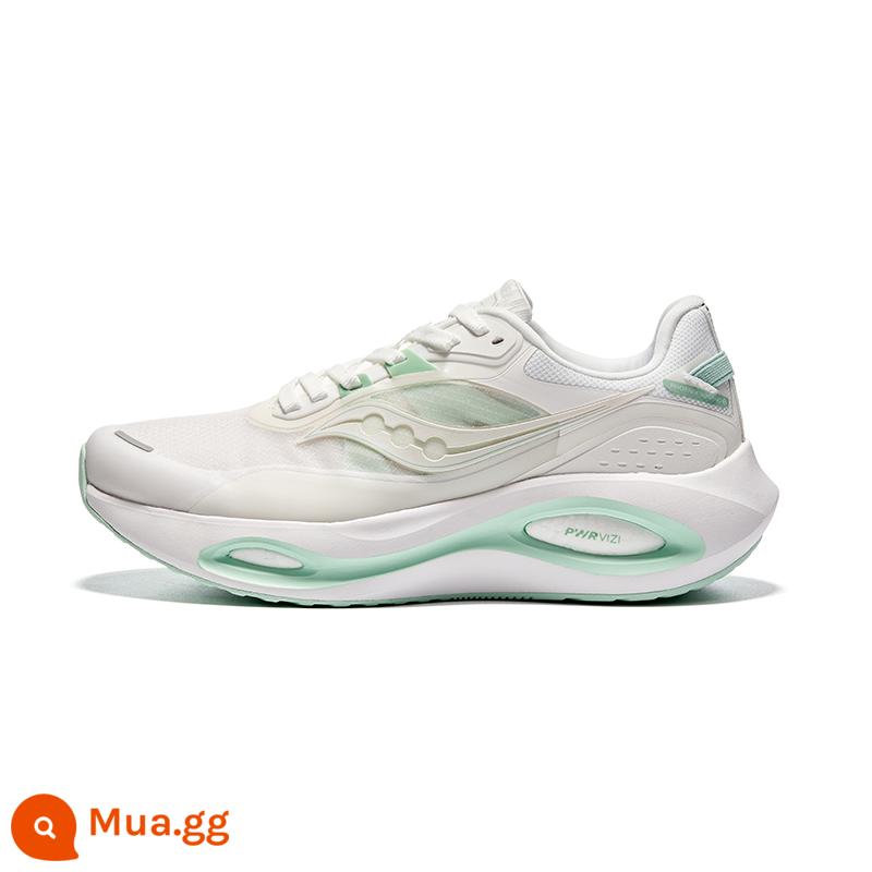 Giày chạy bộ Saucony Saucony Firebird dành cho nam và nữ giày thể thao nhẹ thoáng khí hấp thụ sốc giày chạy bộ bảo vệ ổn định - Trắng và xanh [phong cách phụ nữ] -thế hệ thứ 3