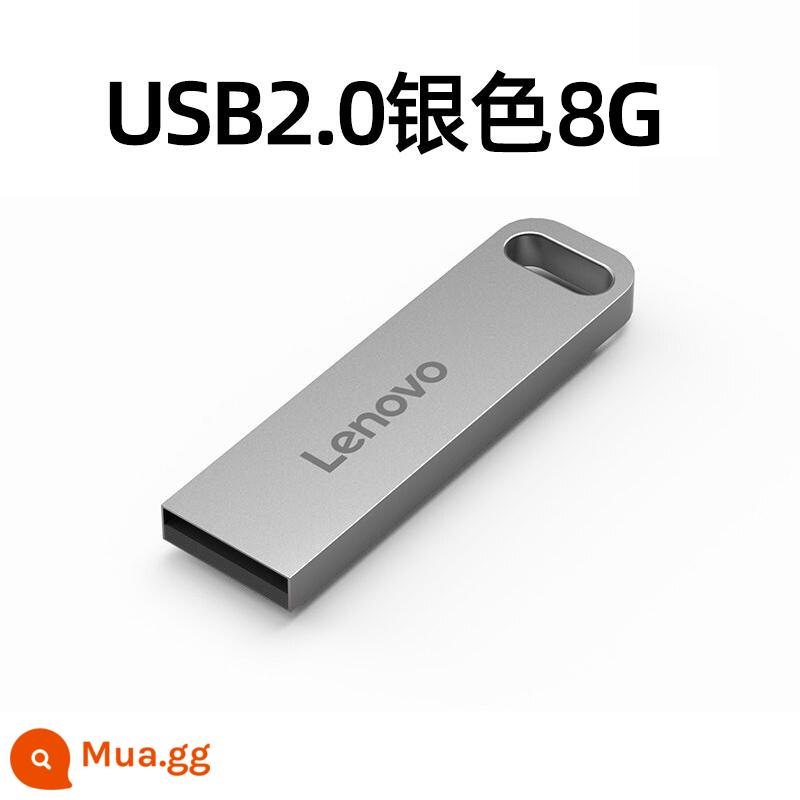 Lenovo gốc SX1 Metal Shell Pop -up Bộ nhớ U đĩa USB2.0/3.1 Sinh viên văn phòng xe cao tốc có thể mang theo đĩa USB di động - SX1 Bạc USB2.0 8G