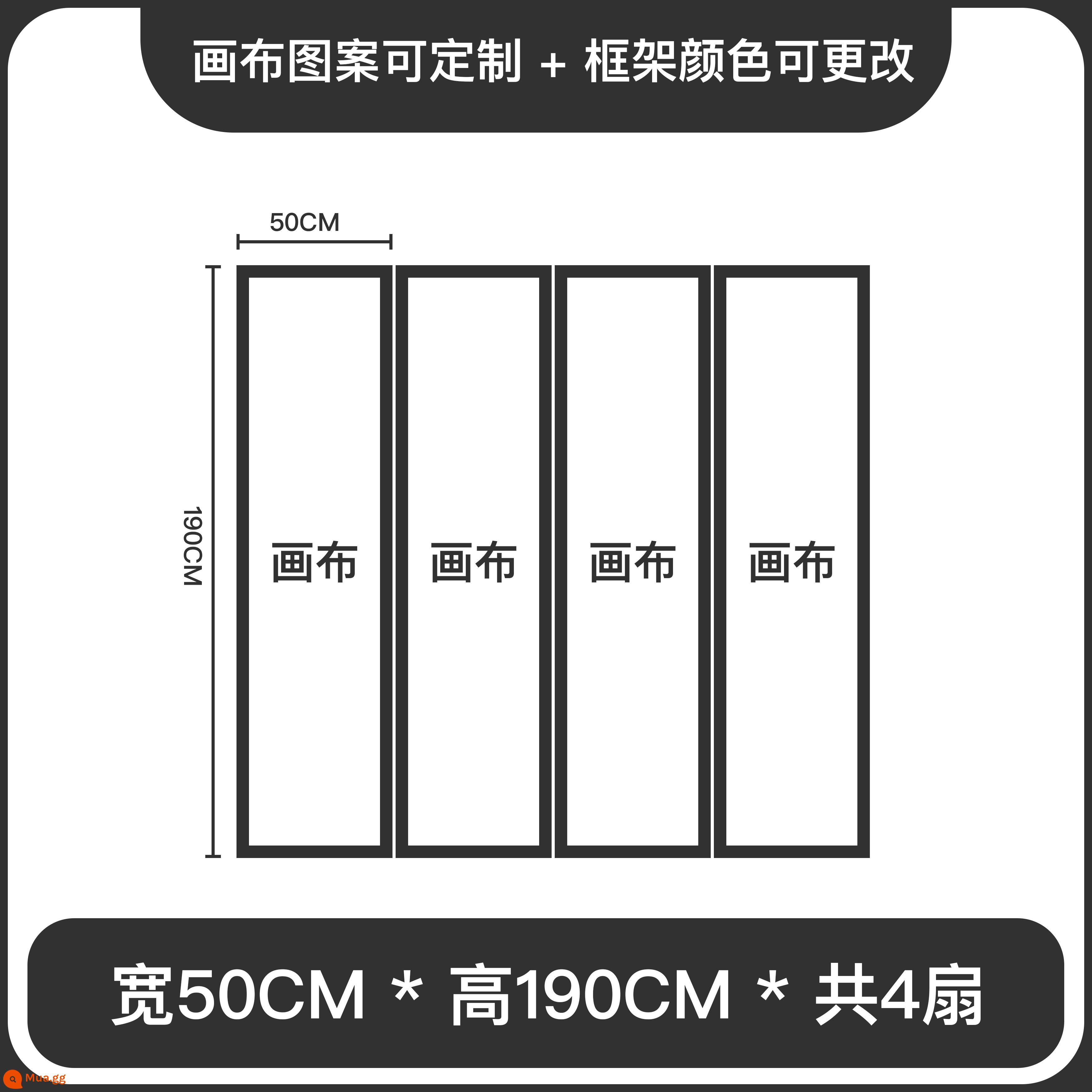 Phong cách trung quốc màn hình phân vùng phòng khách phòng ngủ khối nhà đơn giản hiện đại lối vào hiên gỗ gấp màn hình gấp di động - Bốn cửa gỗ óc chó: 50 * 190CM