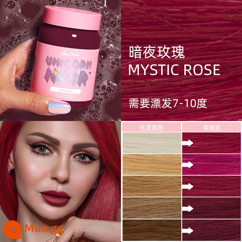 Thuốc nhuộm tóc Lime Crime Unicorn Kem thuốc nhuộm tóc Thuốc nhuộm tóc hợp thời trang Kem Neptune Red Pop Màu sắc nổi bật Tai treo thuốc nhuộm - Hoa hồng huyền bí