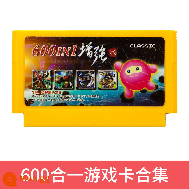 Xiaobawang Trò chơi máy chèn card bộ sưu tập thẻ vàng Hộ gia đình và máy trắng FC Band Game Band HD 8 -bit Game Classic Game Old Family hoài cổ 2022 New 90 Tank War Soul - Thẻ trò chơi nâng cao 600 trong 1 [Thẻ King]