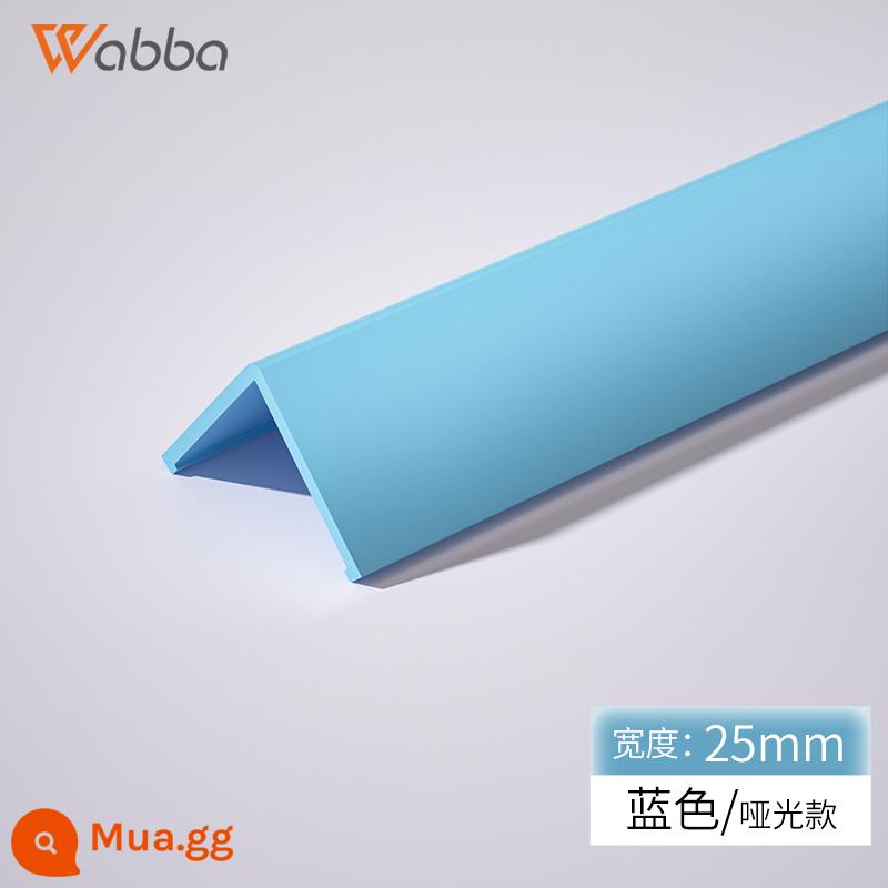 Dải bảo vệ góc tường PVC cực hẹp Dải chống va chạm Dải bảo vệ chống va chạm Dải bảo vệ góc Dải bảo vệ góc tường Gạch trang trí phòng khách Dải cạnh - Xanh da trời - rộng 2.5cm - dày 2mm