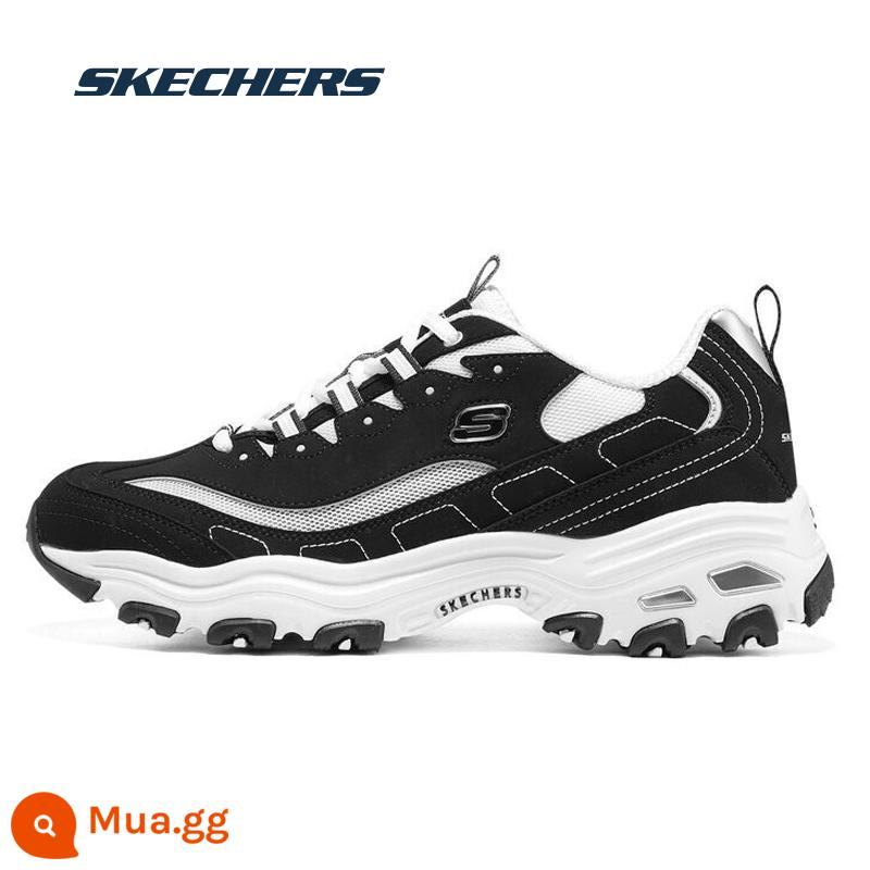 SKECHERS Nam Chính Thức Hàng Đầu Giày Thể Thao Gấu Trúc Màu Đen Và Trắng Cổ Điển Bố Giày Đế Dày Giày Chạy Bộ - [Phong cách mùa hè]/Đen/Trắng/Phong cách nam