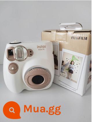 Gói máy ảnh Fuji mini7C 7S bao gồm giấy ảnh Polaroid học sinh nam nữ và máy ảnh trẻ em - màu cà phê sữa