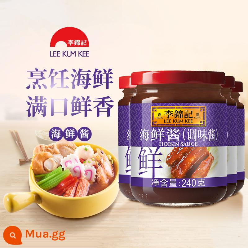 LI Jinji hải sản sốt 240g/397g*nhiều loại thịt nướng thịt nướng Thương mại Nội thất - Sốt hoisin 240g*4 chai (miễn phí vận chuyển cho đơn hàng lẻ)