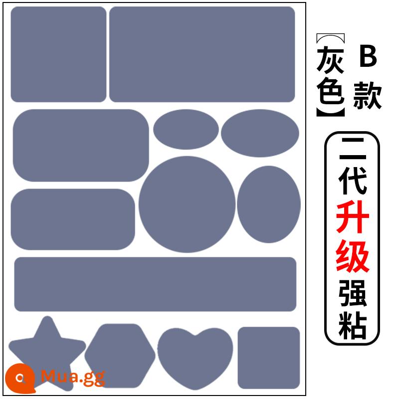 Miếng vá lỗ áo khoác, miếng vá sửa chữa tự dính, không có đường may, miếng vá lỗ trên quần áo, miếng vá vải sửa chữa không dấu vết, miếng vá vải có thể giặt được - Mẫu B màu xám [nâng cấp thế hệ thứ hai với độ bám dính mạnh hơn]