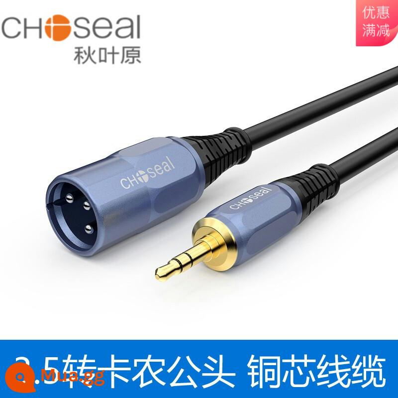 Cáp âm thanh Akihabara 3.5 đến XLR đực và cái Cáp loa cổng 3.5mm sang cổng XLR kép Bộ chuyển đổi micrô Bộ chuyển đổi micrô ba lõi nhỏ 3.5 sang xlr Bộ chuyển đổi micrô điện dung 3.5mm Cáp cân bằng Kalong - Pháo 3.5 qs3520