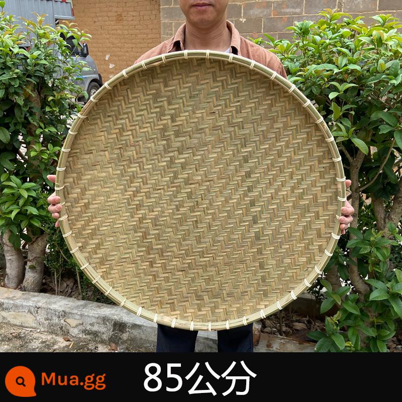 Tre dệt hàng trang trại tre rây không lỗ tròn lớn người quét dọn handmade tre mảng bám trang trí hộ gia đình giỏ phơi - Lớp trên cùng không xốp tre xanh 85cm