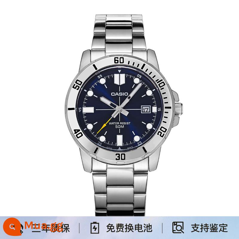 Đồng hồ CASIO Nam Cá Kiếm Nước Ma Trái Tim Thép Trái Tim Đại Dương Đồng Hồ Nam Thạch Anh MTP-VD01 Gửi Thư Trực Tiếp Ở Nước Ngoài - MTP-VD01D-2E