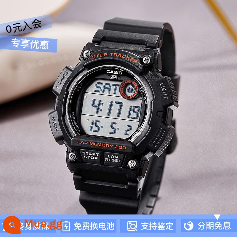 [Pin 10 năm] Đồng hồ CASIO nam năng lượng 10 năm cổ điển mặt vuông nhỏ mặt lớn gửi trực tiếp từ nước ngoài - WS-2100H-1A