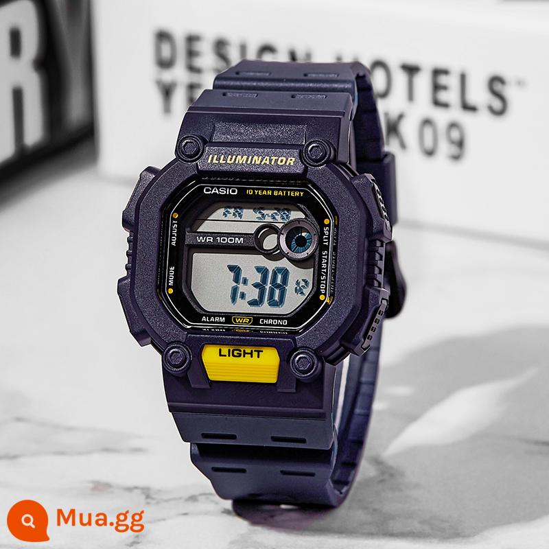 Đồng hồ CASIO nam và nữ đồng hồ thể thao sinh viên hình vuông nhỏ cổ điển đồng hồ điện tử W218/thư trực tiếp ở nước ngoài - W-737H-2A