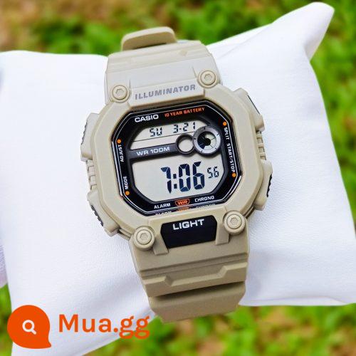 Đồng hồ CASIO nam và nữ đồng hồ thể thao sinh viên hình vuông nhỏ cổ điển đồng hồ điện tử W218/thư trực tiếp ở nước ngoài - W-737HX-5A mẫu mới