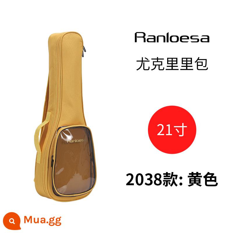 Túi đàn ukulele túi đựng đàn piano 23 inch ba lô dễ thương cho trẻ em Hộp đàn ukulele 21 inch Hộp 26 inch - Túi uke 2038 màu vàng 21 inch