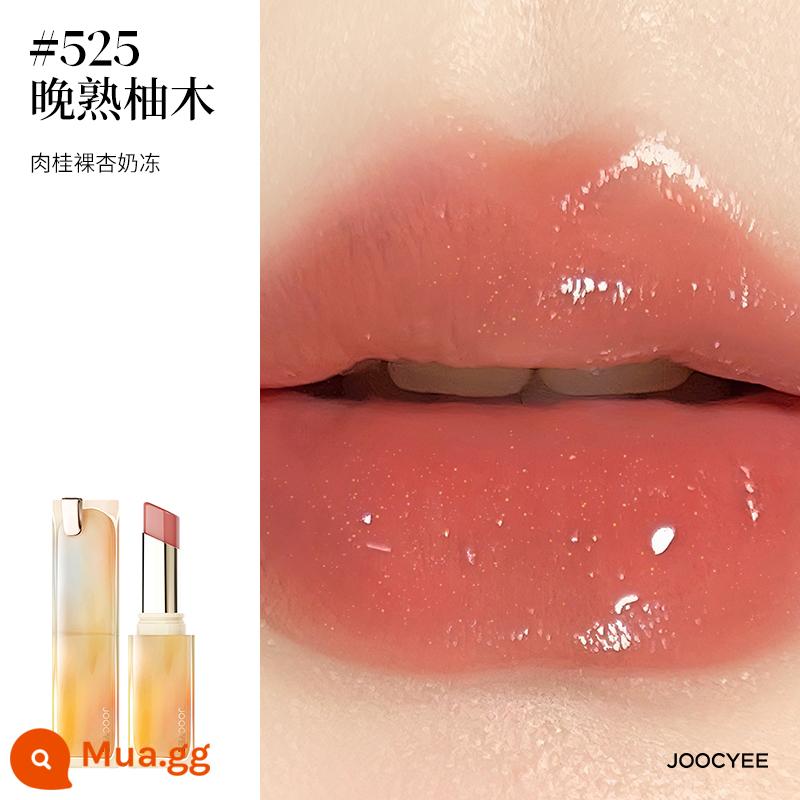 [Giảm giá] Son môi lên men Joocyee Xia Zen Mirror Matte Crystal Jelly Moisturising White Lip Jelly 514 Bright Surface - [Khuyến nghị màu mới] #525 Gỗ tếch chín muộn