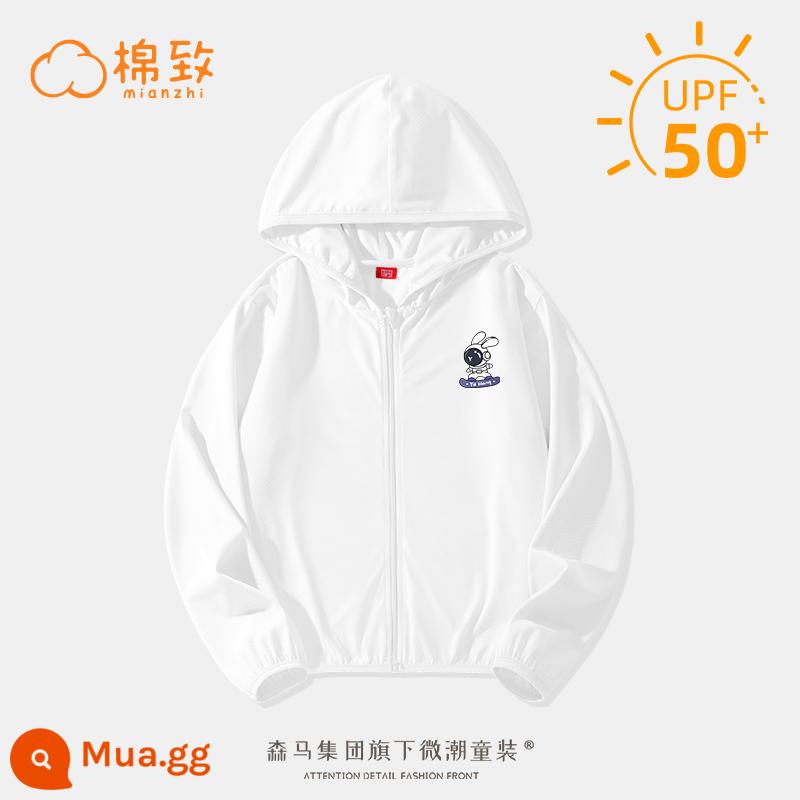 Semir Nhóm Cotton Quần Áo Chống Nắng Trẻ Em Quần Áo Chống Nắng Bé Trai 2023 Mùa Hè Mới Băng Mỏng Áo Khoác Lớn Bé Trai - Space Rabbit K White [Áo khoác cơ bản có hàng triệu lỗ thoáng khí, mát lạnh bằng lụa]