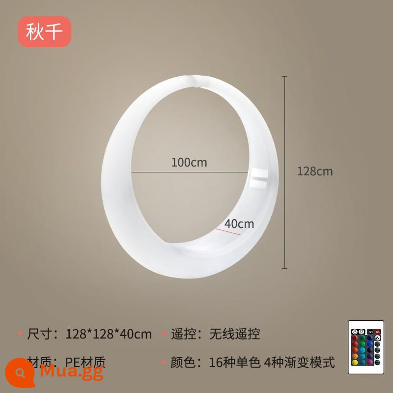 Mùa thu phát sáng ngoài trời hàng ngàn đèn trang trí đèn LED Villa Garden Garden Solar Multiplayed Ghế Net Red Punch Card Moon - Xích đu 128cm Không miễn phí vận chuyển