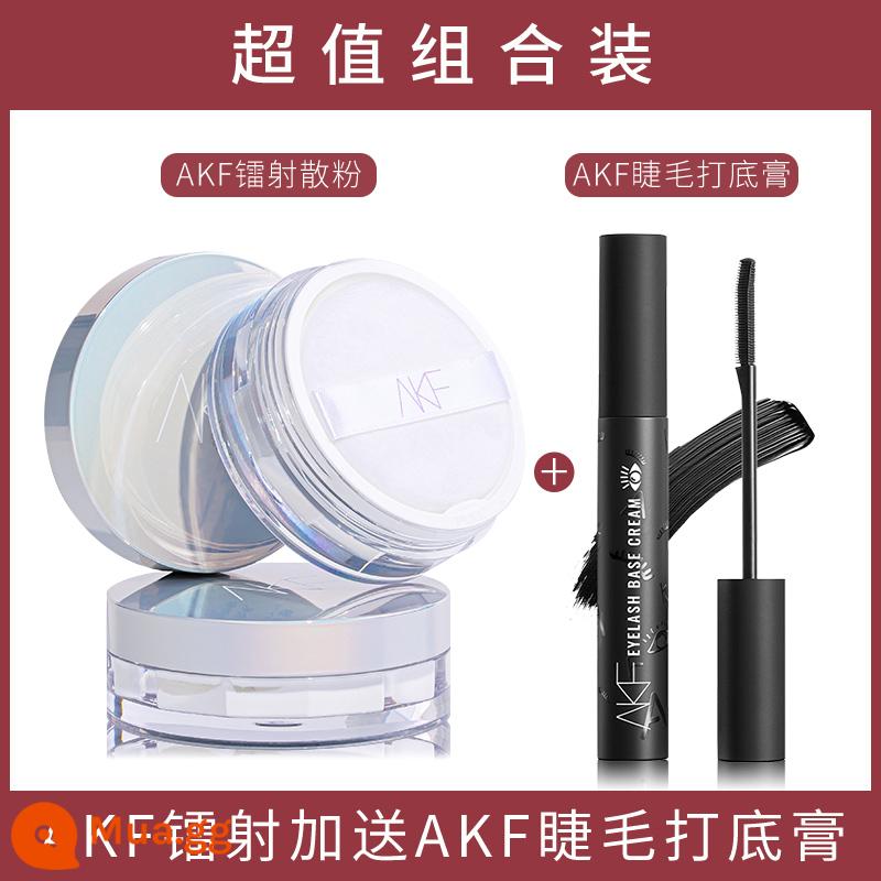 AKF Loose Powder Mới Kiểm Soát Dầu Trang Điểm Lâu Dài Không Thấm Nước Chống Mồ Hôi Trang Điểm Phấn Phủ Giá cả phải chăng Cửa Hàng Hàng Chính Hãng Chính Thức - akf laser+sơn lót mi akf