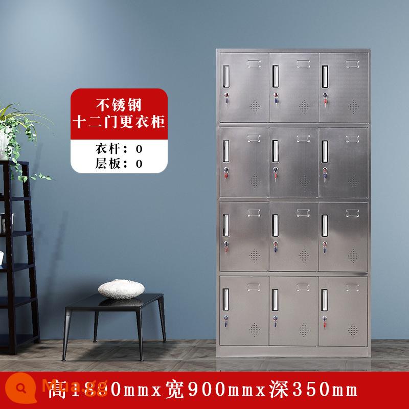 Zhenyuan thép không gỉ tủ thuốc tây phòng khám nha khoa tủ thuốc vô trùng tủ thiết bị y tế tủ hồ sơ y tế tủ lưu trữ - Mười hai cánh cửa