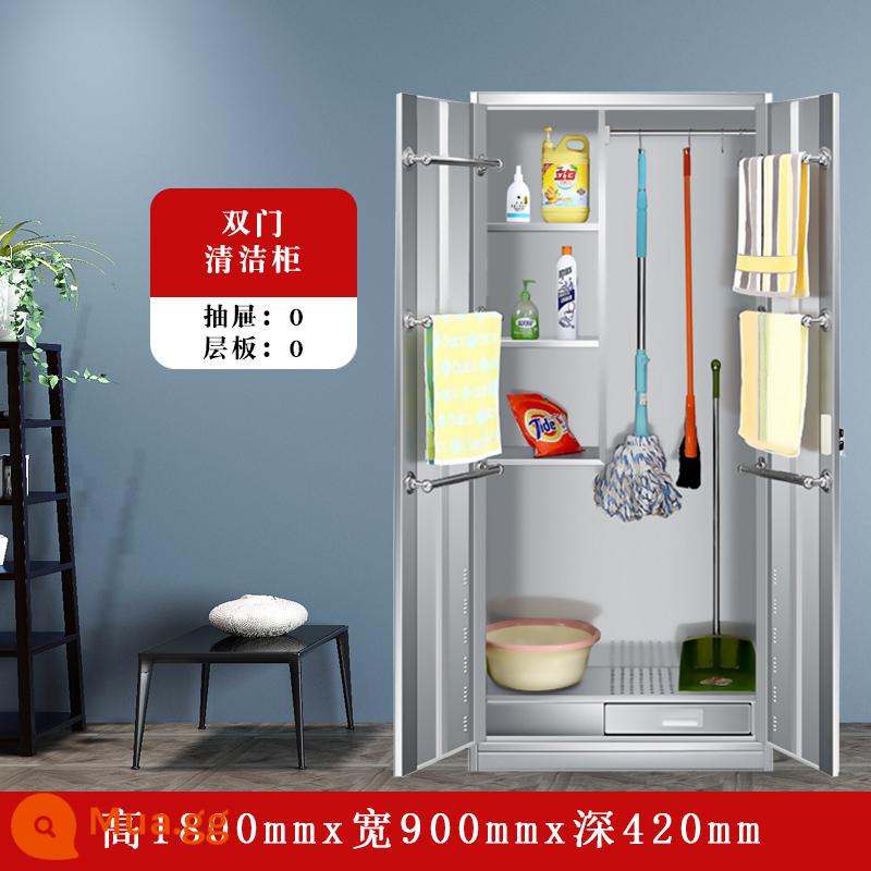 Zhenyuan thép không gỉ tủ thuốc tây phòng khám nha khoa tủ thuốc vô trùng tủ thiết bị y tế tủ hồ sơ y tế tủ lưu trữ - Tủ vệ sinh cửa đôi