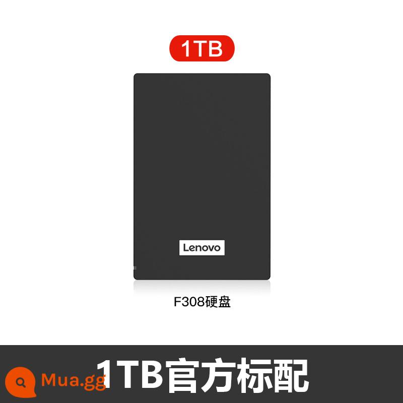 Ổ cứng di động Lenovo/Lenovo 2t bên ngoài Ổ cứng di động 1t 1tb tốc độ cao đọc và ghi máy tính USB3.0 ổ cứng cơ bên ngoài dung lượng lớn lưu trữ 4t f309 portable f308 tùy biến - F308 1TB đen