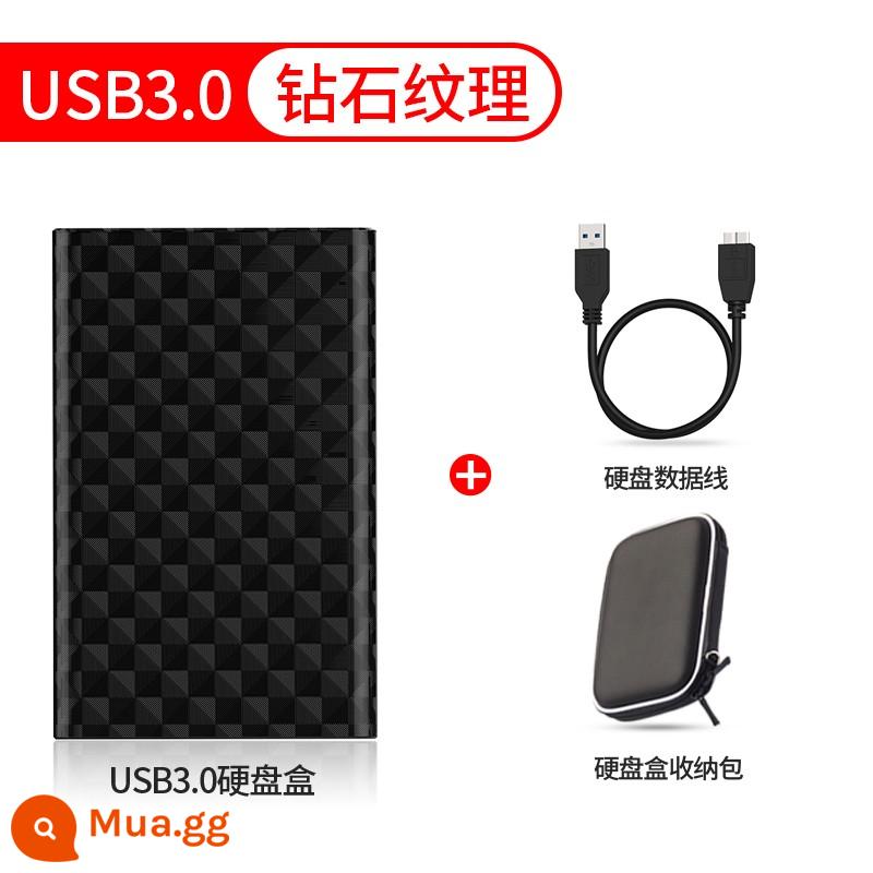 Box ổ cứng lenovo ổ cứng di động thể rắn gắn ngoài usb3.0 tốc độ cao sata 2.5 inch đầu đọc đa năng máy tính để bàn laptop ổ cứng thay ổ cứng di động giao diện typec - [Giao diện USB3.0] vỏ nhựa + túi chống sốc