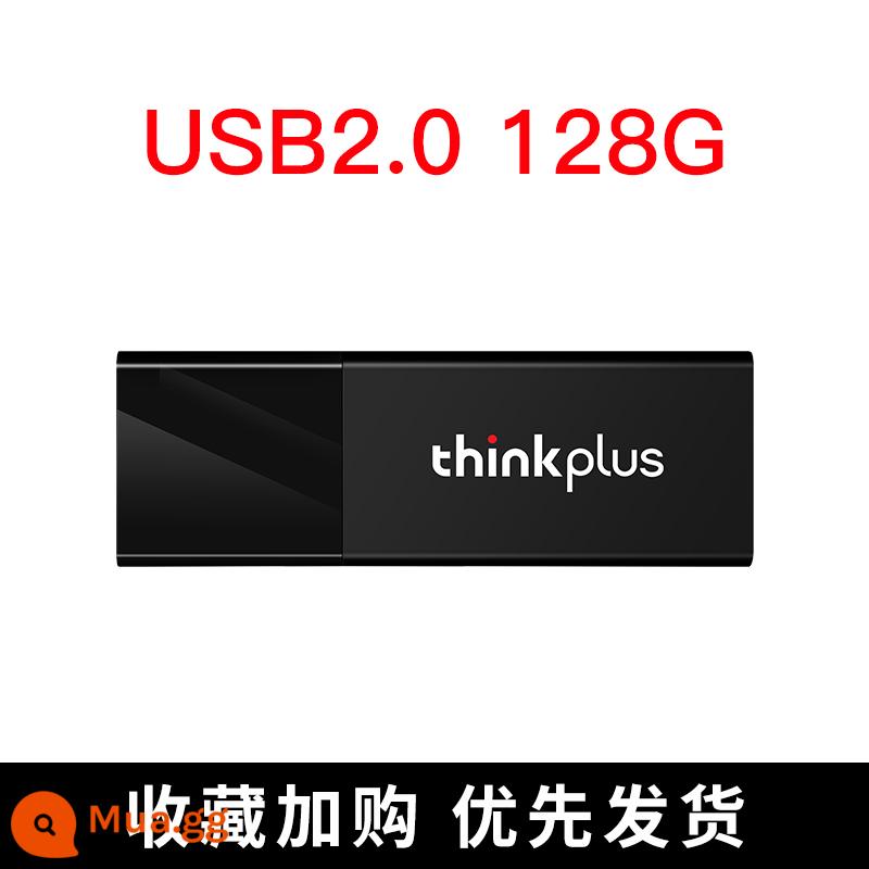 Ổ đĩa flash chính hãng Lenovo 32G tốc độ cao USB3.2 truyền nhanh 64G mini nhỏ gọn di động 128G ổ đĩa flash USB son môi - [USB2.0]128G