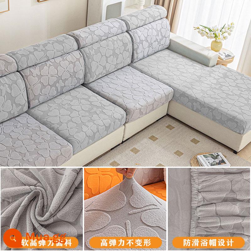 Ghế Sofa Đa Năng Bao Gồm Tất Cả Đơn Giản Bốn Mùa Đa Năng Chống Trơn Trượt Sofa Đệm Sofa Đệm Co Giãn Ghế Sofa - Cỏ bốn lá-Lan Nhược Huy