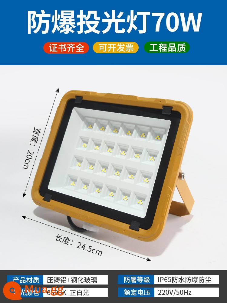 LED Đèn phòng chống nổ tiêu chuẩn quốc gia - Đèn pha chống cháy nổ 70W [model bán chạy nhất]