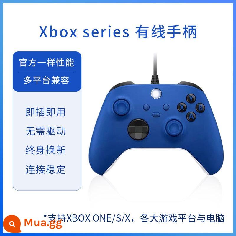 SF Spot phù hợp với dòng tay cầm Microsoft Xbox có dây nguyên bản, tay cầm phiên bản máy tính PC xsx thế hệ thứ hai Elite Shock Horizon 5 phích cắm hơi nước đôi dòng - Chính hãng [Bộ điều khiển có dây dòng Xbox] Wave Blue ◆ Thay thế trọn đời