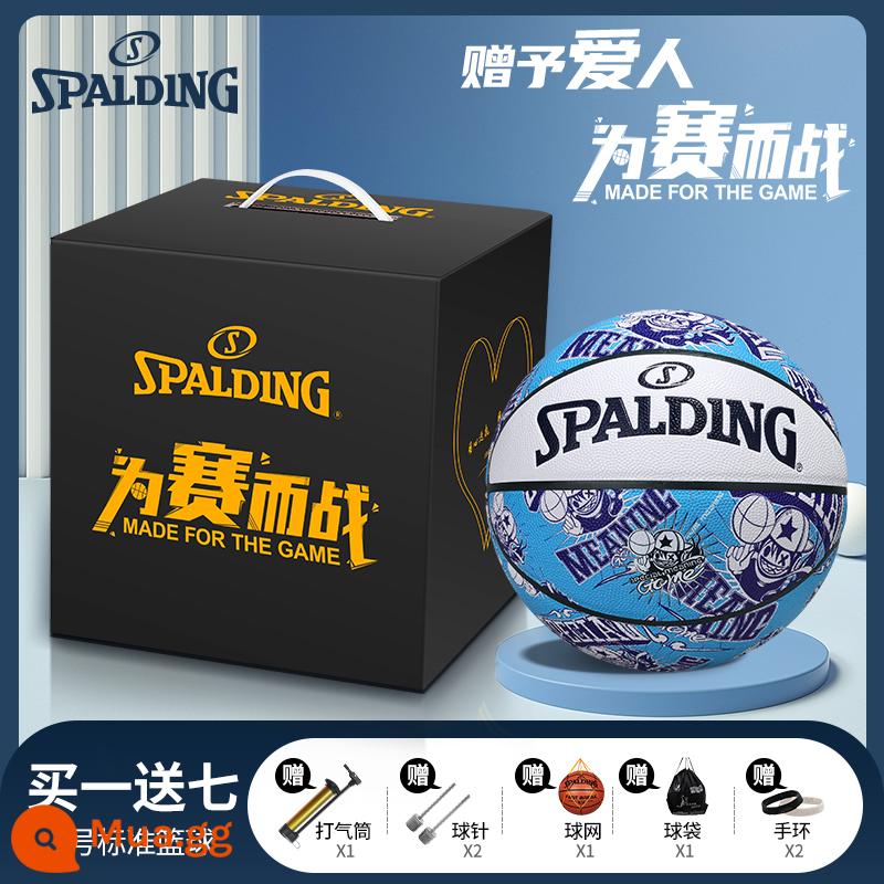 Chính Hãng Spalding Bóng Rổ Quà Tặng Sinh Nhật Chuyên Nghiệp Số 7 Chính Thức Trưởng Thành Bé Gái Tặng Bạn Trai Tặng Hộp Bao Bì Series - Basketball Kid Series 77-746Y [Hộp Quà Kỷ Niệm Mới]