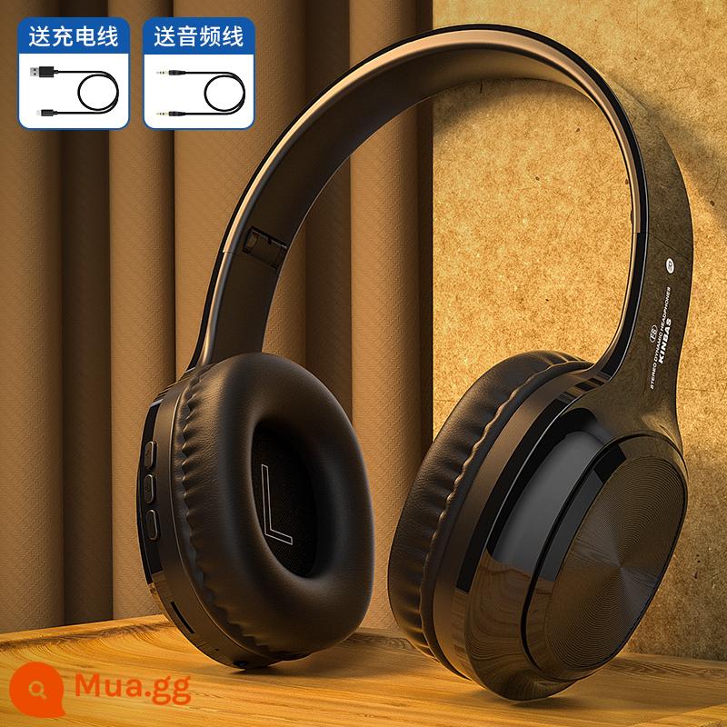 Tai nghe bluetooth đeo đầu không dây hai tai trò chơi âm nhạc chạy thể thao điện thoại di động tai nghe máy tính thời lượng pin dự phòng siêu dài bé trai và bé gái thích hợp cho Huawei Apple vivo Xiaomi Lenovo Jinbei thơ - Ultimate Piano Black (Hiệu ứng âm thanh ngàn nhân dân tệ★ Nâng cấp Bluetooth 5.3★ Tuổi thọ pin siêu dài)