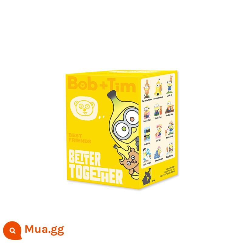 Minion Inseparable Series Blind Box BOB Model POPMART Bubble Matt Bob TIM Tide Play Whole Box - 1 hộp mù ngẫu nhiên [xác suất ẩn]