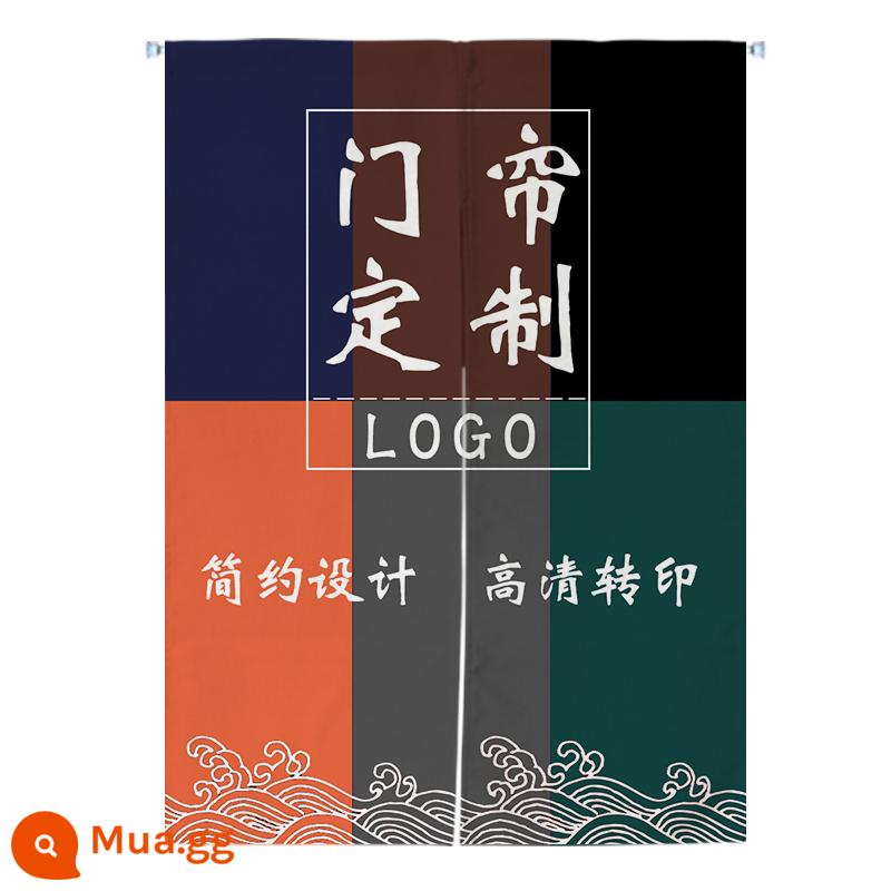 Rèm cửa vải tùy chỉnh nhà bếp phòng thay đồ rèm khách sạn thương mại nửa rèm phòng ăn trở lại cửa sổ phân vùng nhà bếp phong cách Nhật Bản - Các mẫu khác