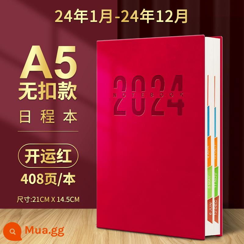 2023 sổ lịch trình thẻ nhật ký quản lý thời gian 365 ngày hàng ngày lên kế hoạch bảng này một ngày một trang lịch sổ tay phụ sổ tay tài khoản sổ tay hiệu quả sổ tay nhật ký công việc tùy chỉnh notepad - (Chương trình nghị sự) Không khấu trừ và Màu đỏ may mắn 408 trang