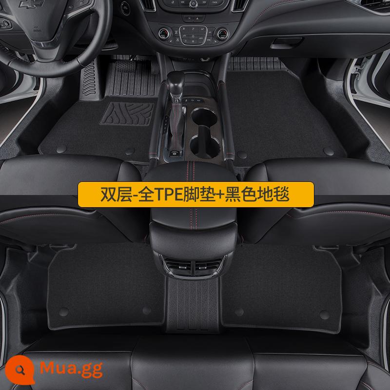 Thích hợp cho Chevrolet Mai Rui Bao xl thảm lót sàn 16-2022 bao quanh hoàn toàn Mai Rui Bao xl chuyên dụng tpe chống nước ô tô - Hai lớp - thảm TPE đầy đủ + thảm đen