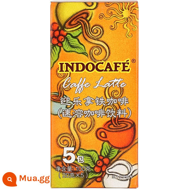 Bột cà phê latte hòa tan Indocafe Yingle, đậm đà hương sữa và sảng khoái, 5 hộp nhập khẩu Indonesia - Cà phê Latte (20g*5 túi/hộp)