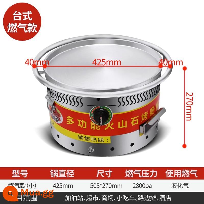 Máy nướng xúc xích bằng gas đá núi lửa gian hàng gia đình nồi đá nhỏ gas đá thương mại máy xúc xích nướng xúc xích lớn - (model gas) máy tính để bàn nhỏ