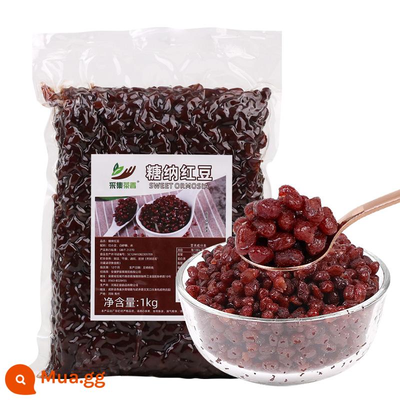 Đường Na ngũ sắc túi 1kg đậu mật nấu sẵn đậu đỏ bột đá nướng thương mại nguyên liệu nhỏ quán trà sữa đặc biệt - Đậu đỏ Tangna 1kg