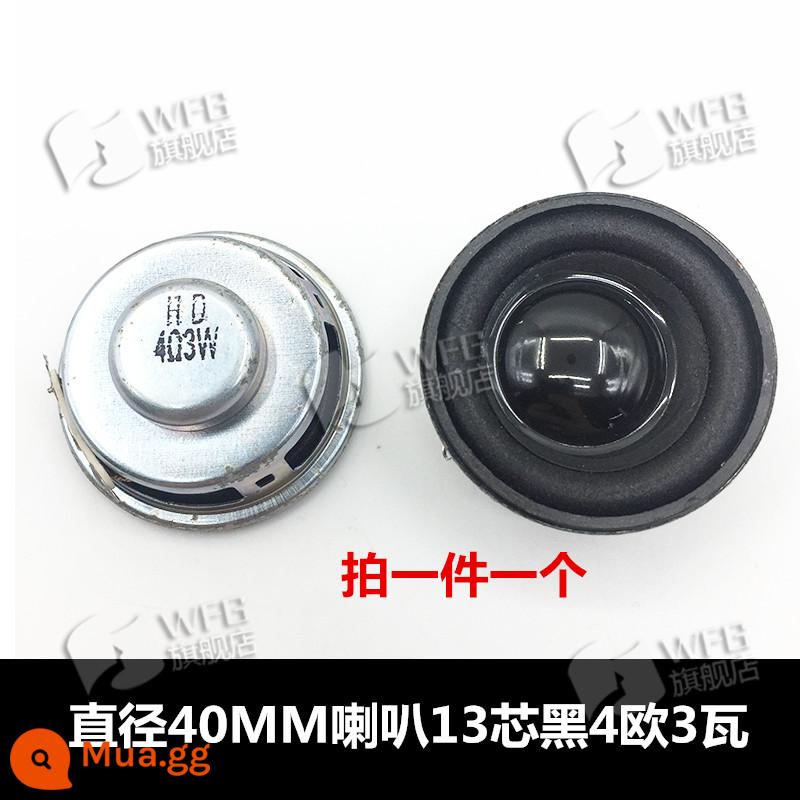 Đường kính loa tròn/vuông 20/28/36/40/66/77mm4/8 Euro 0.5/1/2/3/5/loa 10W watt - Đường kính 40 loa 13 lõi đen 4 ohms 3 watt 1