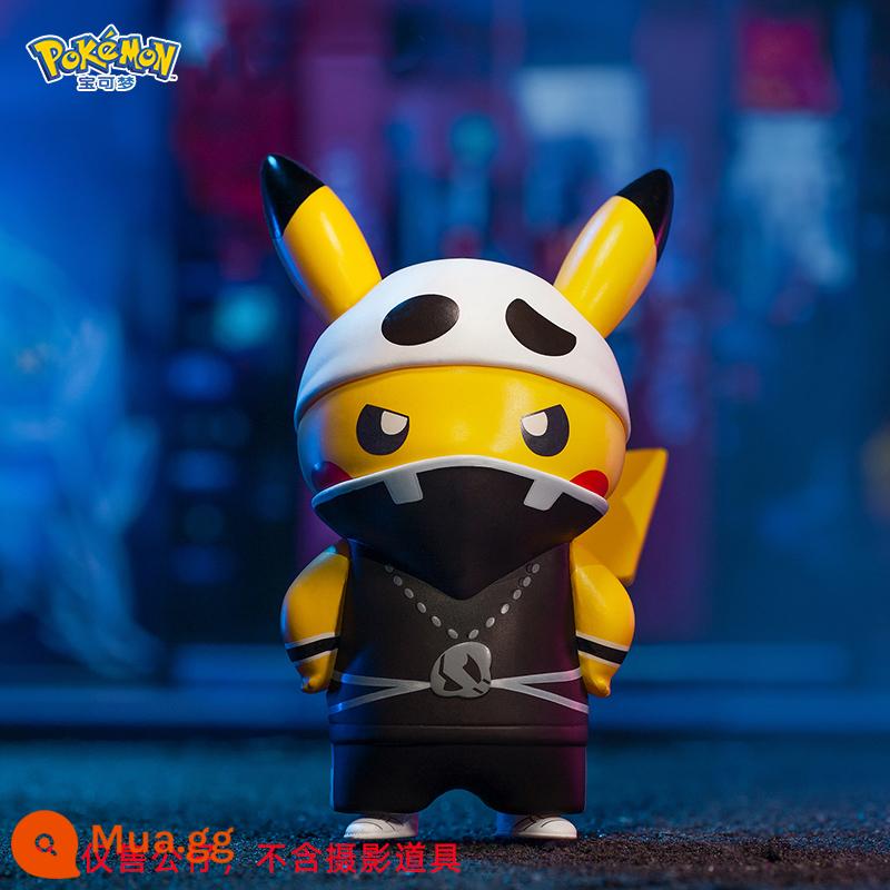 Elf Pokémon Pokémon Pikachu Model Tide Chơi hộp mù cô gái dễ thương máy tính để bàn đồ trang trí nhỏ - Đội Skeleton [Loạt trang phục chơi khăm]