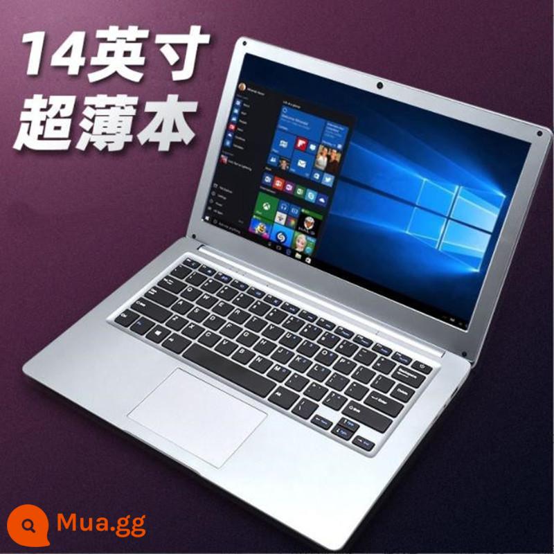 Máy tính xách tay siêu mỏng 14 inch máy tính văn phòng kinh doanh nhẹ và mỏng máy tính xách tay chơi game win10 nữ - Bộ nhớ siêu mỏng 14 inch Ổ cứng thể rắn 2G 32G để gửi loa