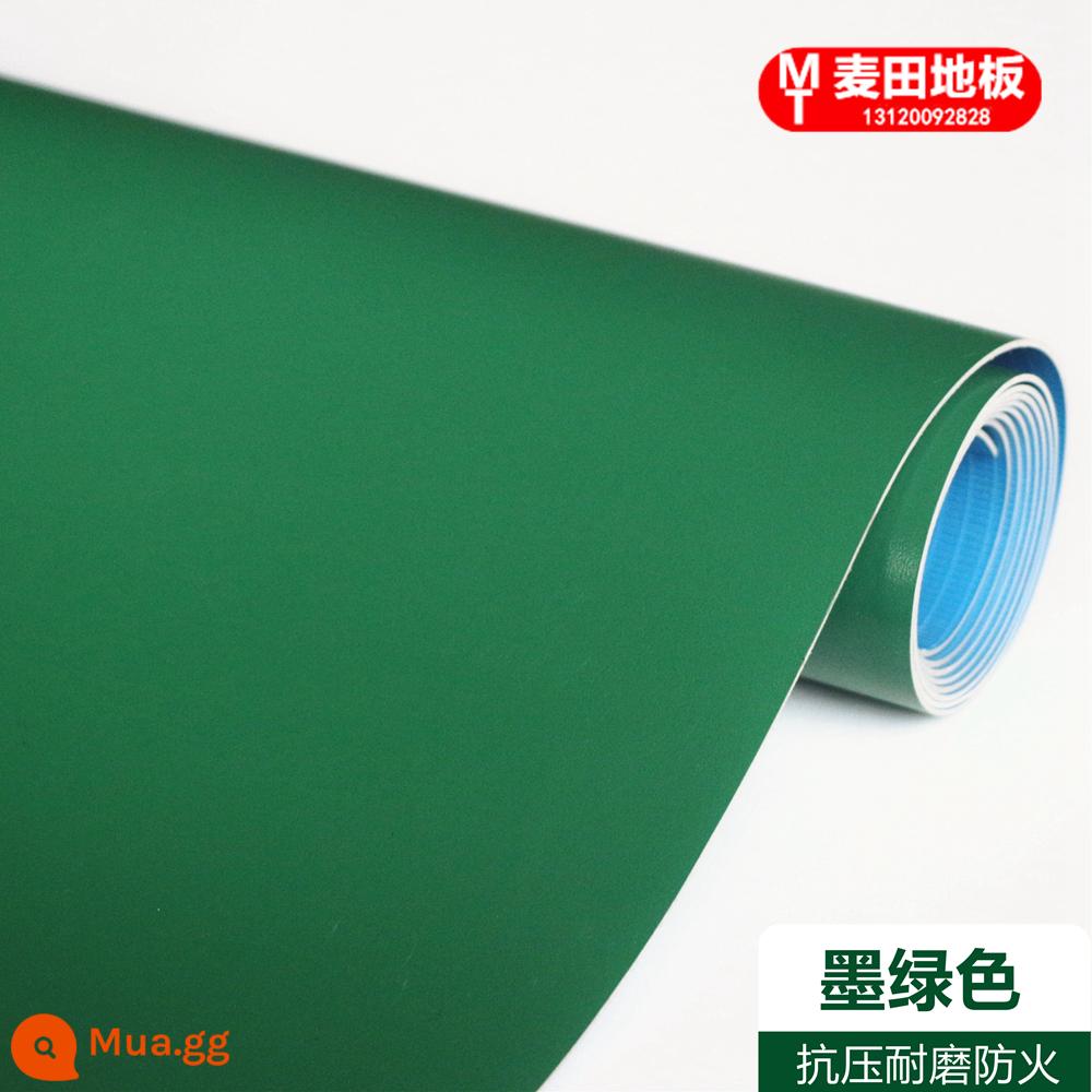 Đồng màu xám đen trắng PVC sàn da dày kỹ thuật chống thấm nước da phòng triển lãm T giai đoạn thương mại sàn dán - Xanh đậm 1,2mm