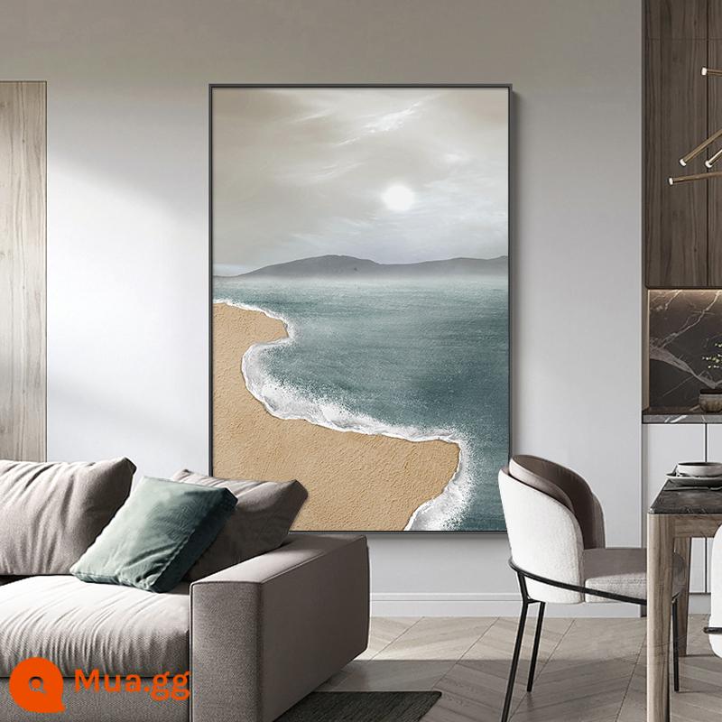 Phòng khách Bắc Âu Tranh treo tranh 海 Silent Wind Wind Macture Tranh sofa nền tường vẽ vẽ bức tranh trang trí mái hiên trừu tượng - Bị mắc kẹt trên bờ biển H