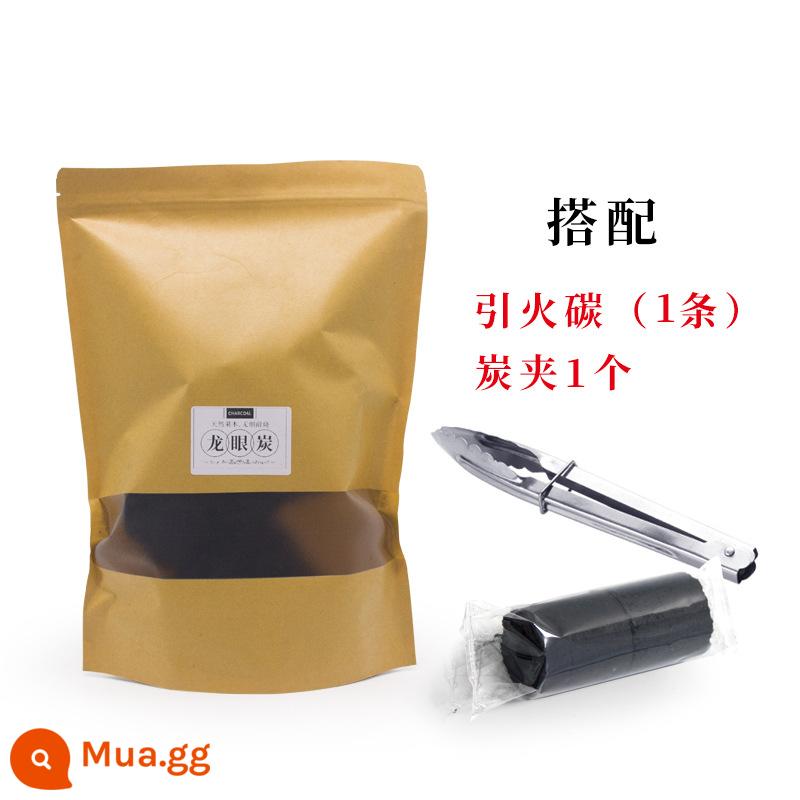 Bếp nướng gốm xung quanh lò nấu trà bếp nhà trong nhà ngoài trời than sân carbon mở lửa ấm ấm trà pha trà - Than nhãn + than đánh lửa + kẹp than một cân