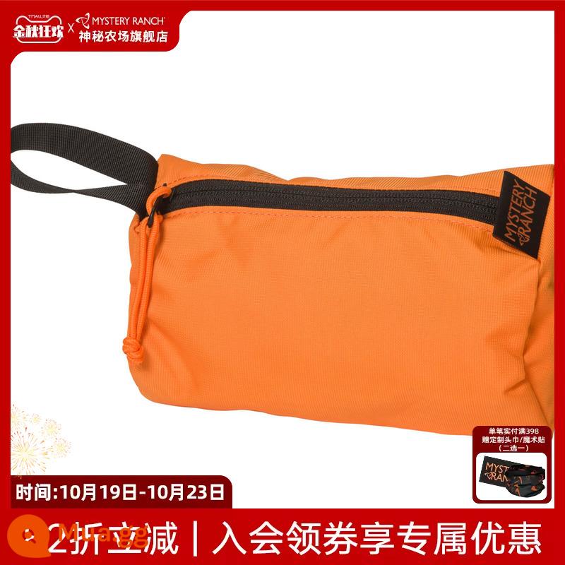 Mystery Farm Zoid Bag Mystery Ranch cắm trại ngoài trời lưu trữ túi vệ sinh lặt vặt - Cam S (13cm*21cm*5cm)