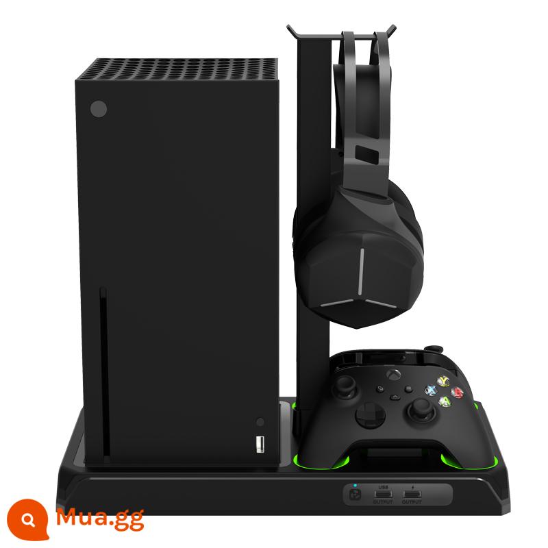 HONCAM xbox series X\S Máy chủ làm mát đế sạc đèn RGB giá đỡ quạt lưu trữ phụ kiện bộ pin tay cầm có thể sạc lại pin lithium 1400 mAh - xbox series X\S đi kèm 2 bộ pin [phiên bản không có hiệu ứng ánh sáng]