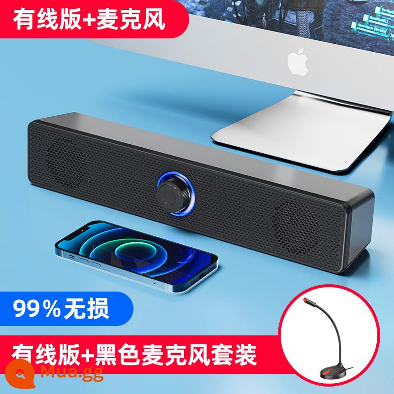 Âm thanh máy tính để bàn tại nhà có micro tích hợp máy tính để bàn loa mini loa có dây usb dùng chung - Kết nối có dây + micrô [chống từ + 4 bộ + không bị méo tiếng 99% + hiệu ứng âm thanh EQ]