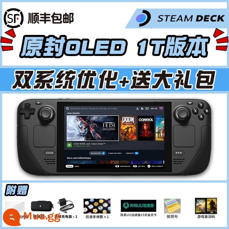 Sàn hơi cầm tay SteamDeck chính hãng giao ngay nội địa miễn phí vận chuyển trọn gói thuế máy chơi game cầm tay - [Bán trước phiên bản OLED của Mỹ sau 6-9 ngày] Bản gốc hệ thống kép 1T với đầy đủ game (tùy chọn tự nâng cấp mà không cần giải nén hay tháo rời máy)