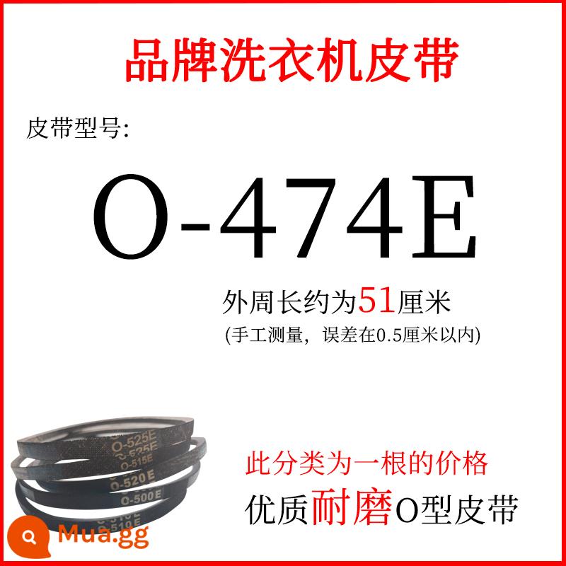 Dây đai máy giặt đa năng loại O hoàn toàn tự động bán tự động phụ kiện máy giặt băng tải tam giác chịu mài mòn động cơ băng tải - O-474E